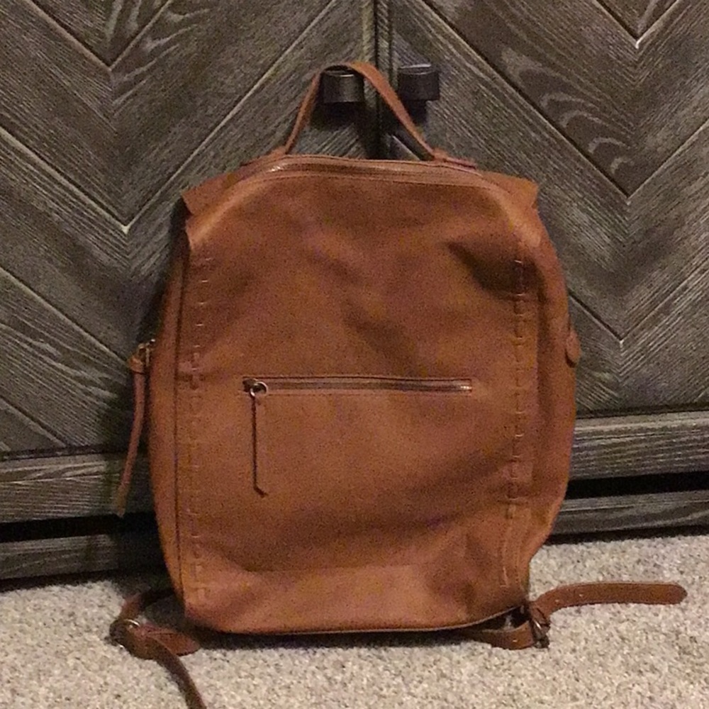Brown Faux Leather Backpack - Universal Threads Co.
